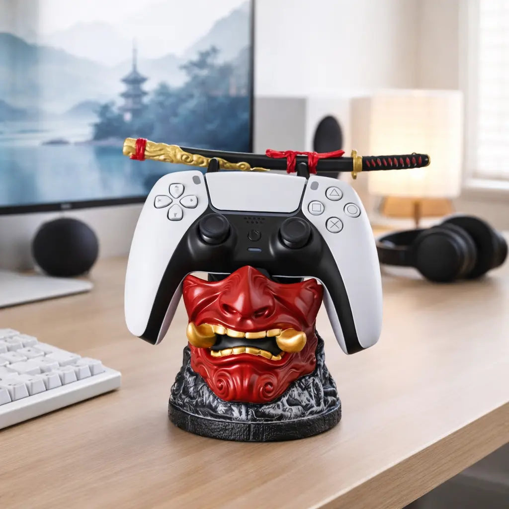 Ghost of Tsushima Controller Stand - Samurai Torii Gate Gamepad Holder for PS5 PS4 Xbox Switch