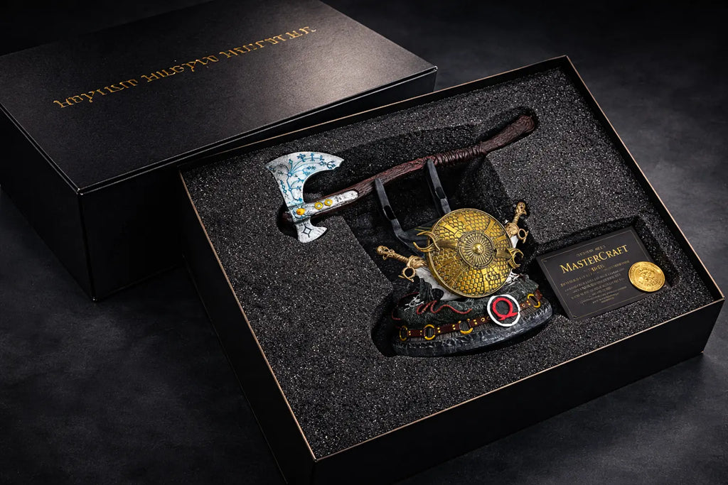 God of War Controller Stand - Premium Gamepad Holder for PS5 Xbox PS4 | Epic Gaming Desk Decoration