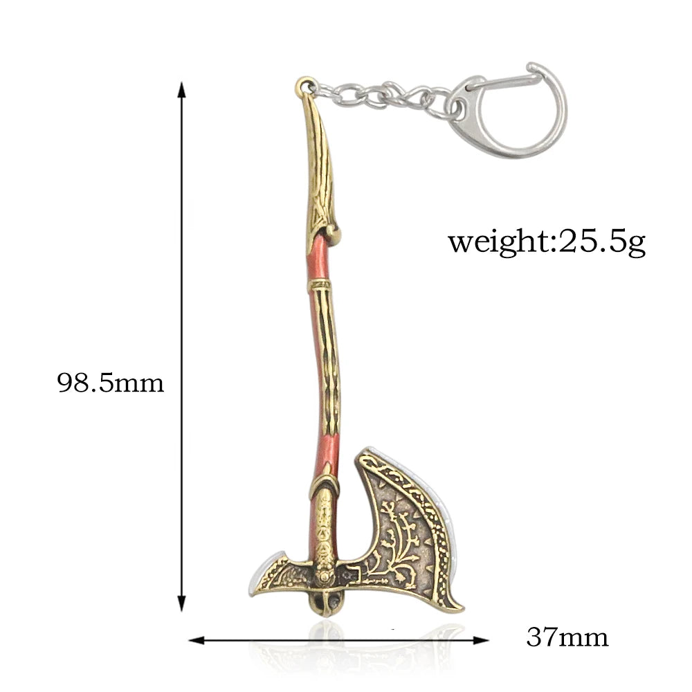 God of War Keychain - Thor's Hammer Mjolnir for Collectors