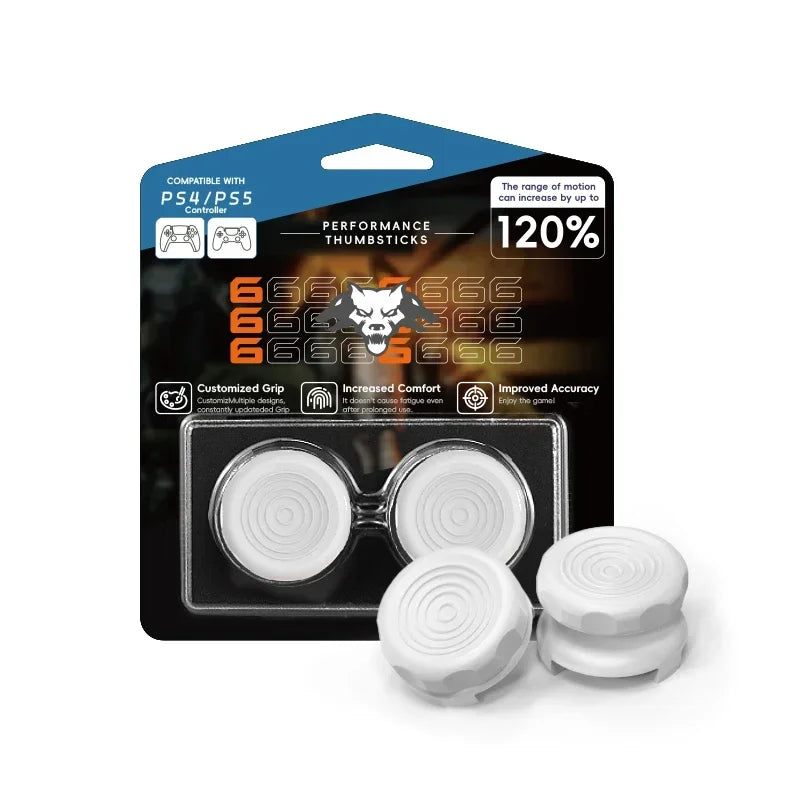 FPS Thumb Grips - High-Rise Analog Stick Caps for PS4/PS5/Xbox Controllers