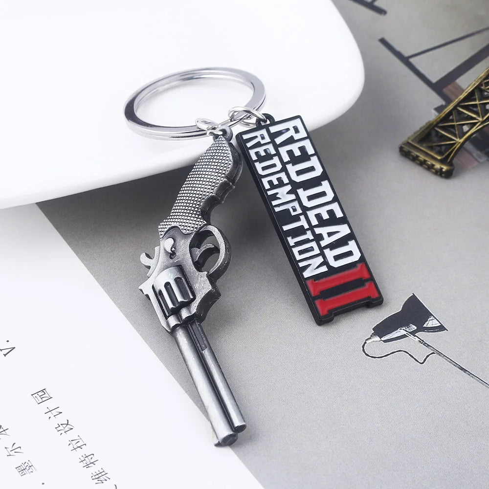 Arthur Morgan Revolver Keyring - Stylish Accessory for RDR2 Fans