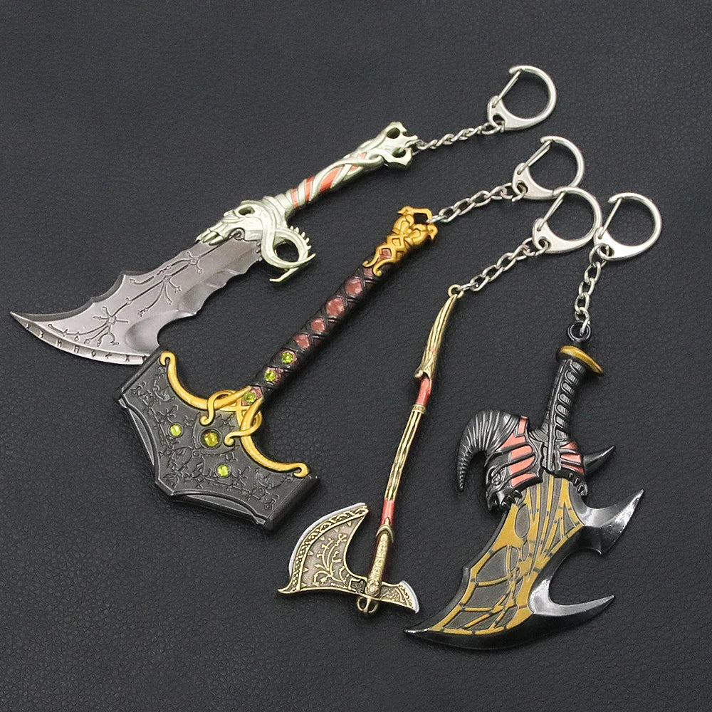 God of War Keychain - Thor's Hammer Mjolnir for Collectors