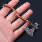 Kratos Axe Keychain - Exquisite Crystal Carved Pendant for Fans