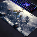 God of War Gaming Mouse Pad - Large Extended Desk Mat with Non-Slip Rubber Base