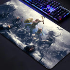 God of War Gaming Mouse Pad - Large Extended Desk Mat with Non-Slip Rubber Base