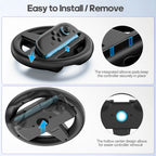 Switch 2 Racing Wheel for Joycon - Ergonomic Steering Wheel with 360° Rotation & Paddle Shift | NS2 Gaming