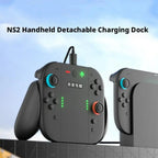 Switch 2 Charging Grip with 2000mAh Battery - Ergonomic Joy-Con Handle Charging Station Dock