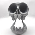 Skull Gaming Stand - 3D Printed Headset & Controller Holder for PS5 PS4 Xbox Desktop Organiser