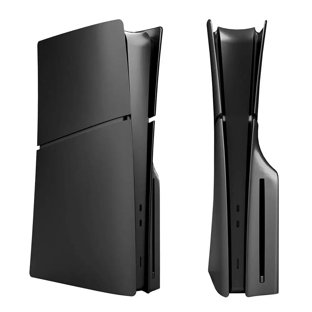 PS5 Slim Replacement Shell - Black Faceplate Cover for PlayStation 5 Slim Digital & Disc Edition