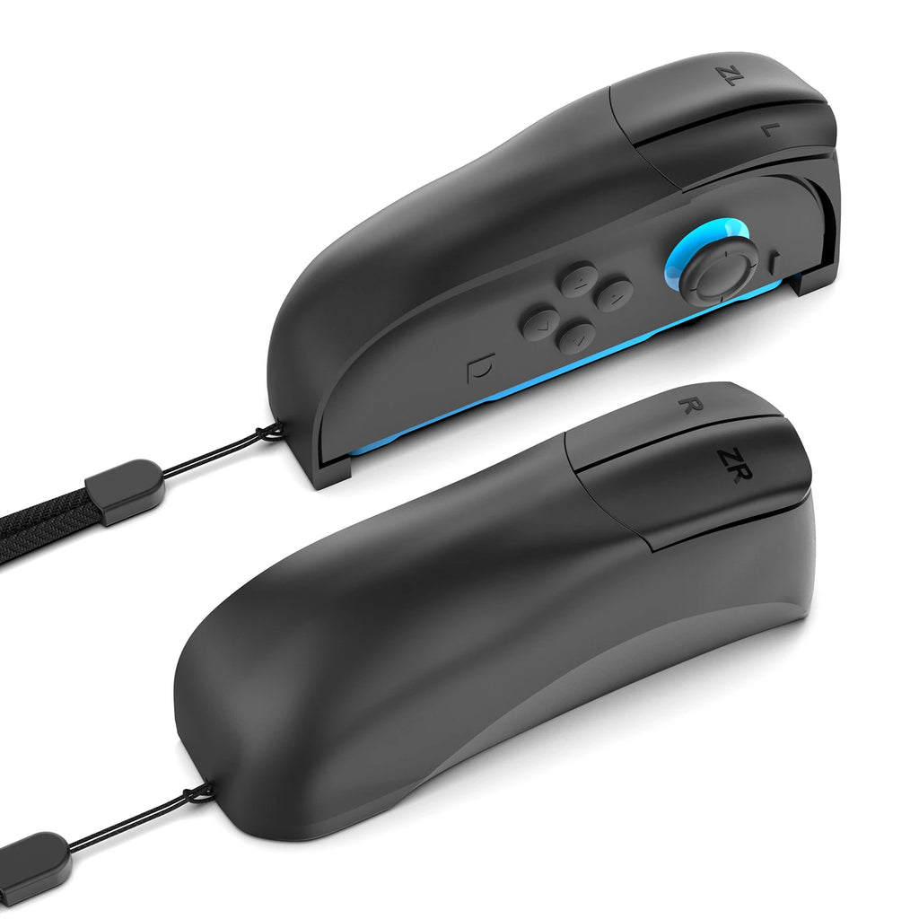 Switch 2 Gaming Mouse Controller - 2 Pack Mini Portable Grips with Wrist Strap | Precision FPS Control