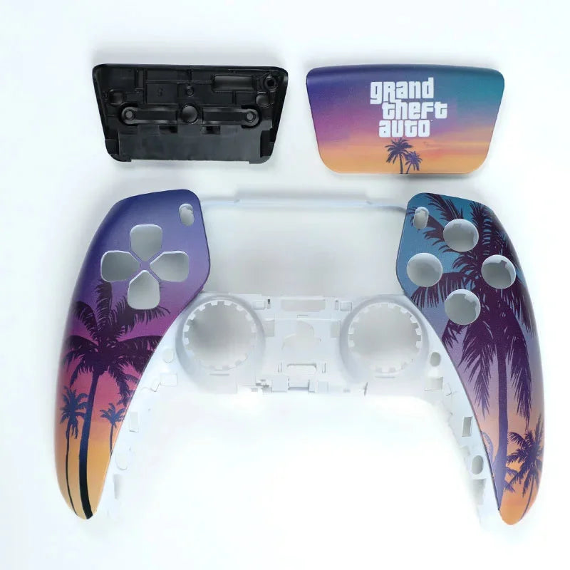 GTA VI PS5 Controller Replacement Shell - Custom DualSense Cover with Joystick & Trim Options