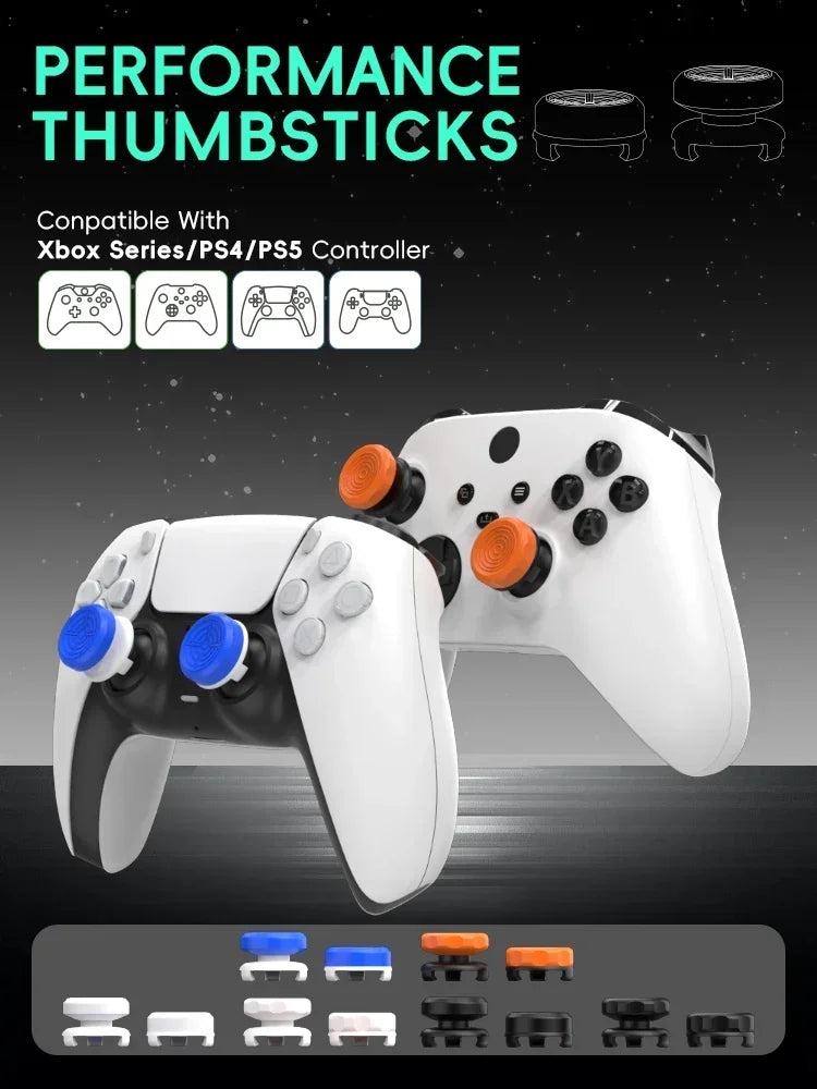 FPS Thumb Grips - High-Rise Analog Stick Caps for PS4/PS5/Xbox Controllers