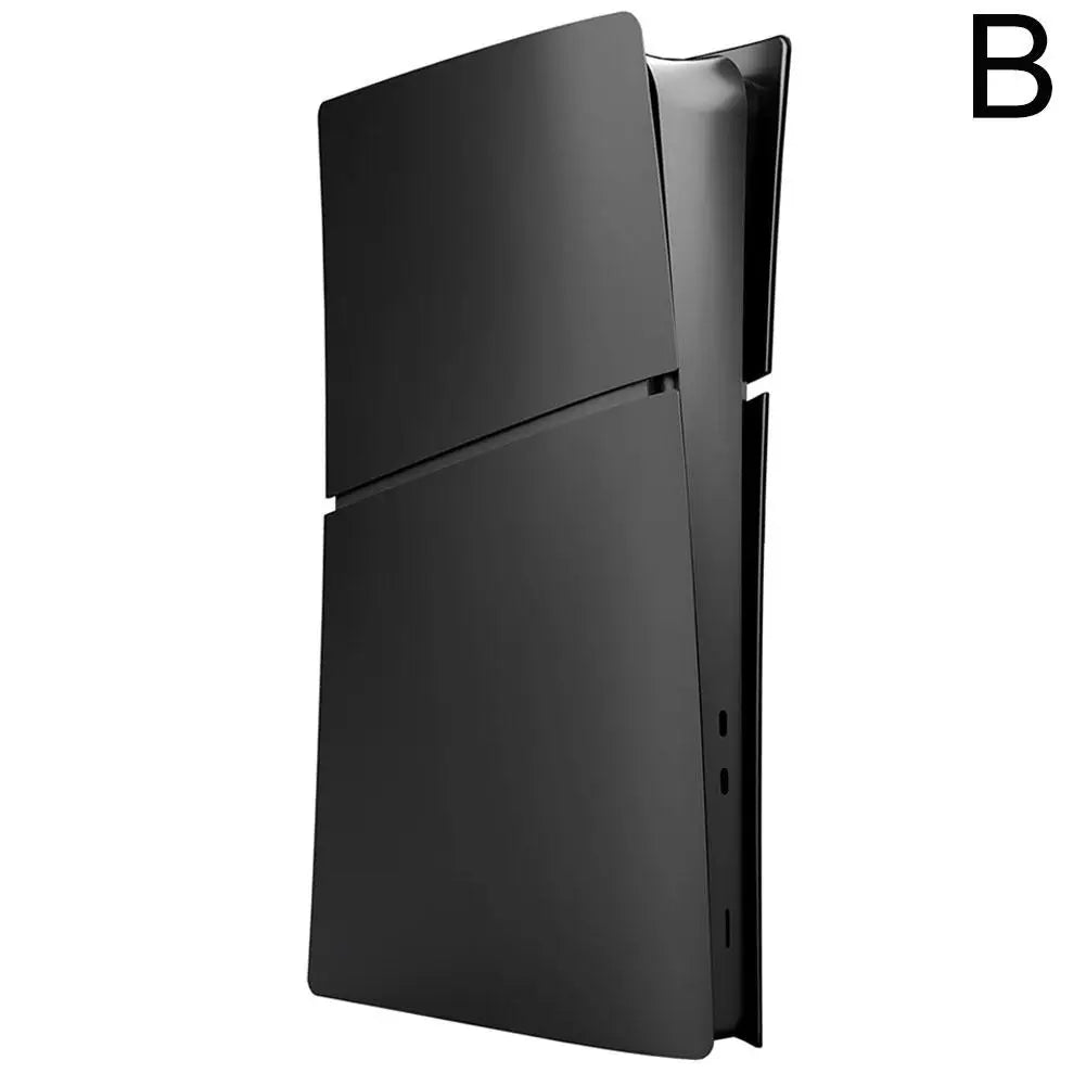 PS5 Slim Replacement Shell - Black Faceplate Cover for PlayStation 5 Slim Digital & Disc Edition