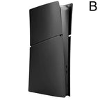 PS5 Slim Replacement Shell - Black Faceplate Cover for PlayStation 5 Slim Digital & Disc Edition