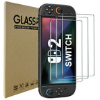 Switch 2 Tempered Glass Screen Protector - 9H HD Clear, Anti-Fingerprint & Anti-Scratch
