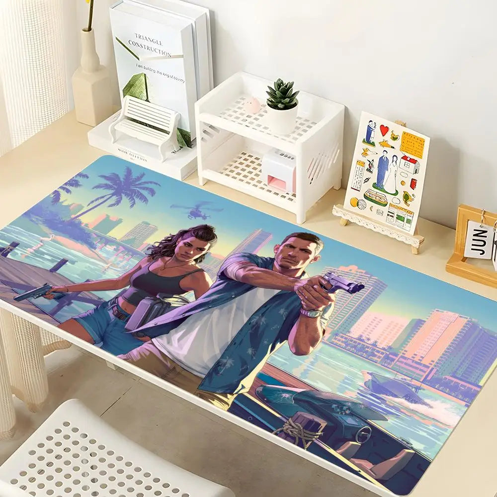 GTA VI Gaming Mouse Pad - Large Non-Slip Desk Mat for Gamers