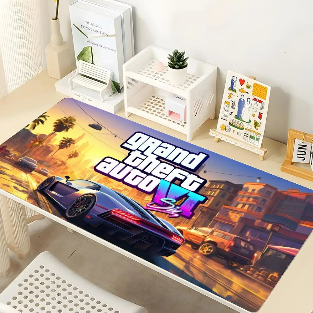 GTA VI Gaming Mouse Pad - Large Non-Slip Desk Mat for Gamers