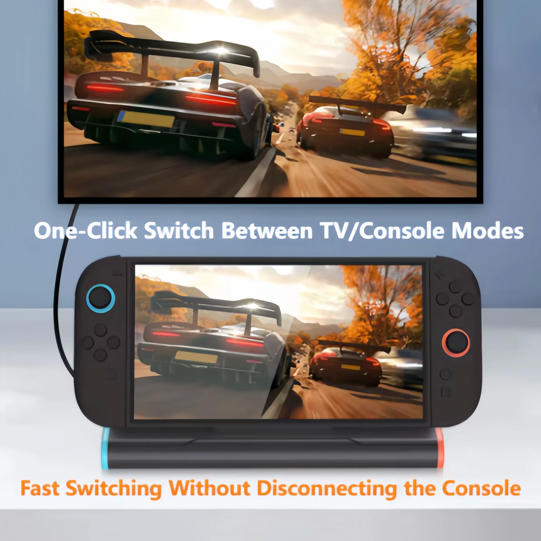 Switch 2 Portable 4K Dock - HDMI 4K@60Hz, 3x USB 3.0 & 60W Charging