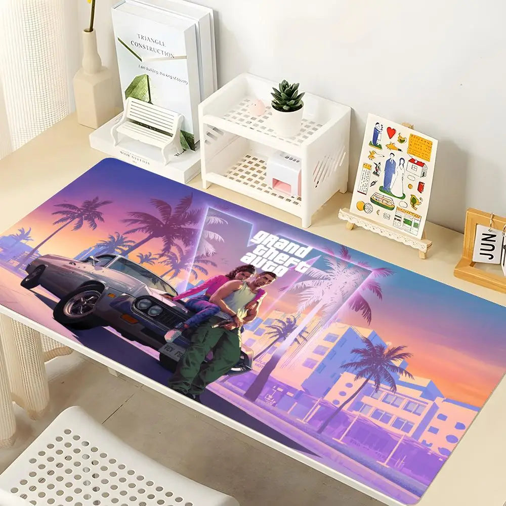 GTA VI Gaming Mouse Pad - Large Non-Slip Desk Mat for Gamers