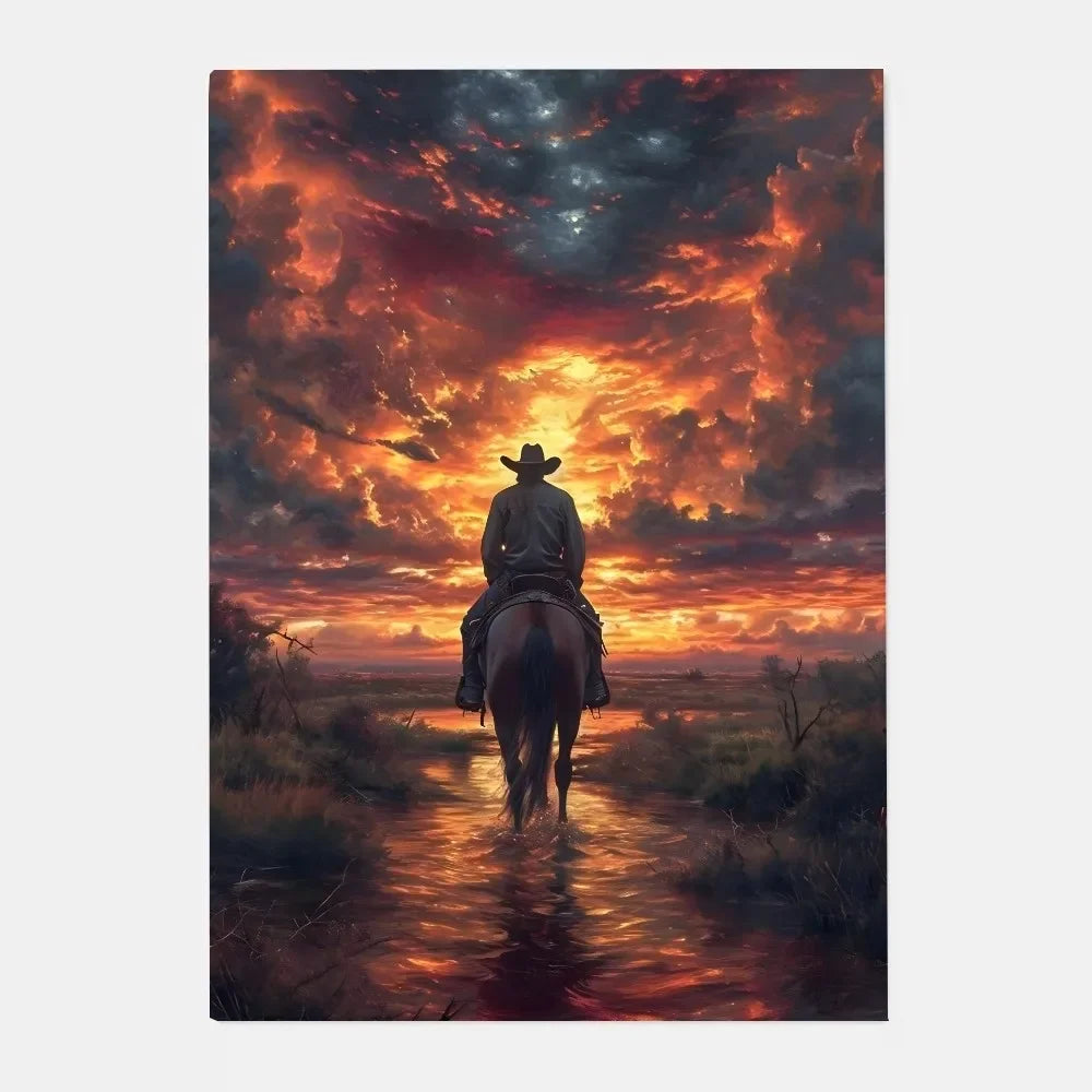 Red Dead Redemption 2 Canvas Poster - Western Wall Art Print for Game Room, Bedroom & Man Cave