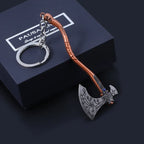 Kratos Axe Keychain - Exquisite Crystal Carved Pendant for Fans