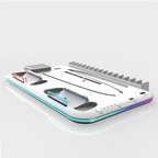 PS5 Cooling Station with RGB Light - Dual Controller Charger & 3-Speed Fan for PlayStation 5