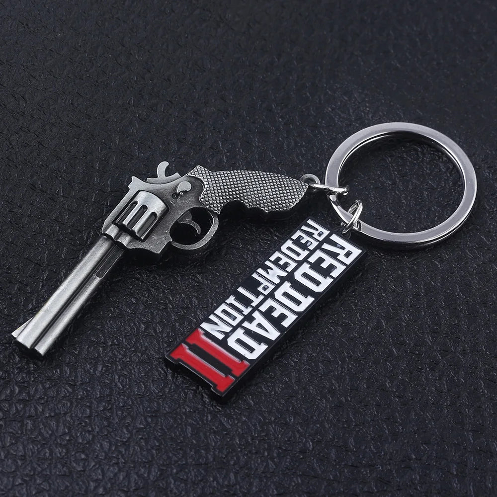 Arthur Morgan Revolver Keyring - Stylish Accessory for RDR2 Fans