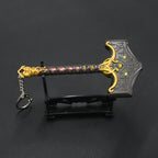 God of War Keychain - Thor's Hammer Mjolnir for Collectors