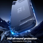 Switch 2 Transparent Grip Case - Shock-Absorbing Cover with Ergonomic Hand Grips