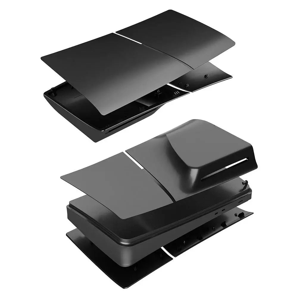 PS5 Slim Replacement Shell - Black Faceplate Cover for PlayStation 5 Slim Digital & Disc Edition