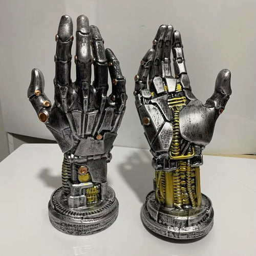 Cyberpunk Robot Hand Controller & Headphone Stand - Mechanical Arm Desktop Holder for PS5 PS4 Gaming Setup