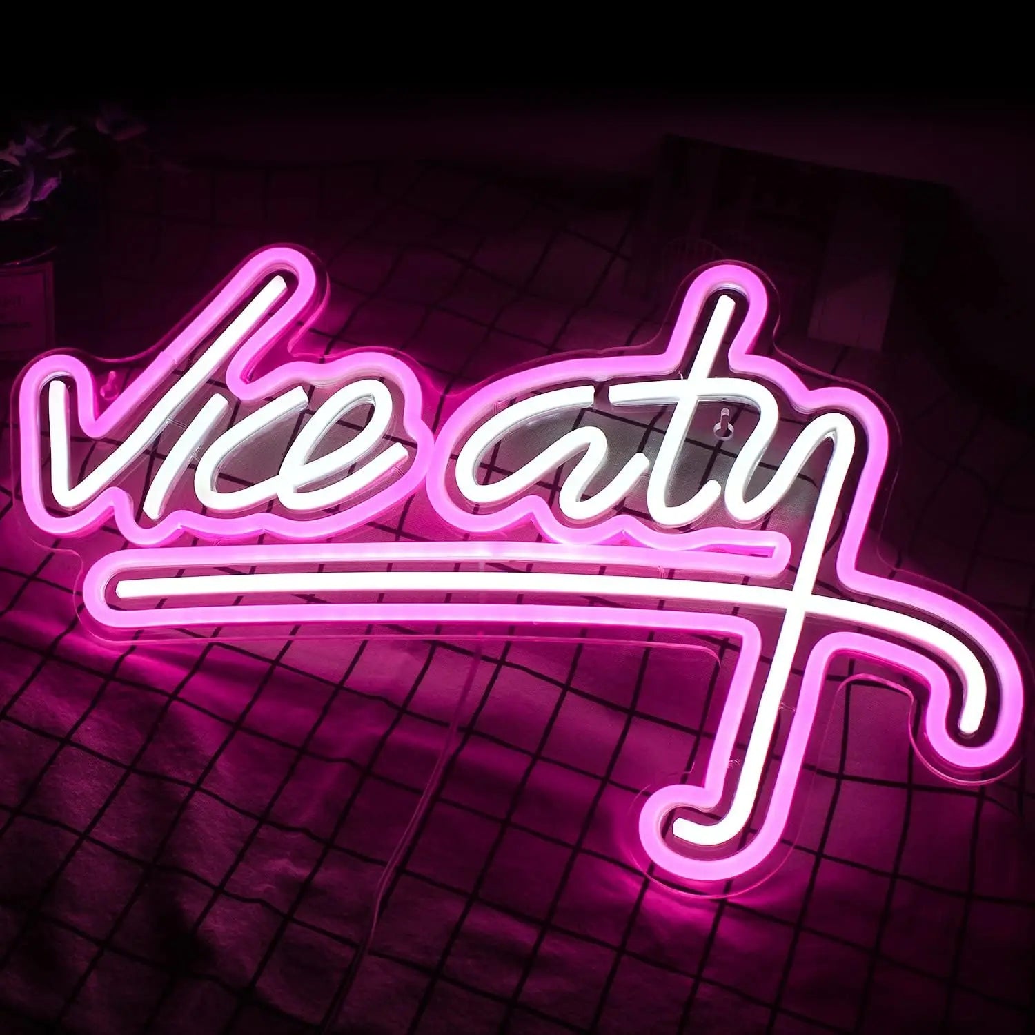 Vice City Neon Sign - LED Neon Light for Gaming Setup & Battlestation