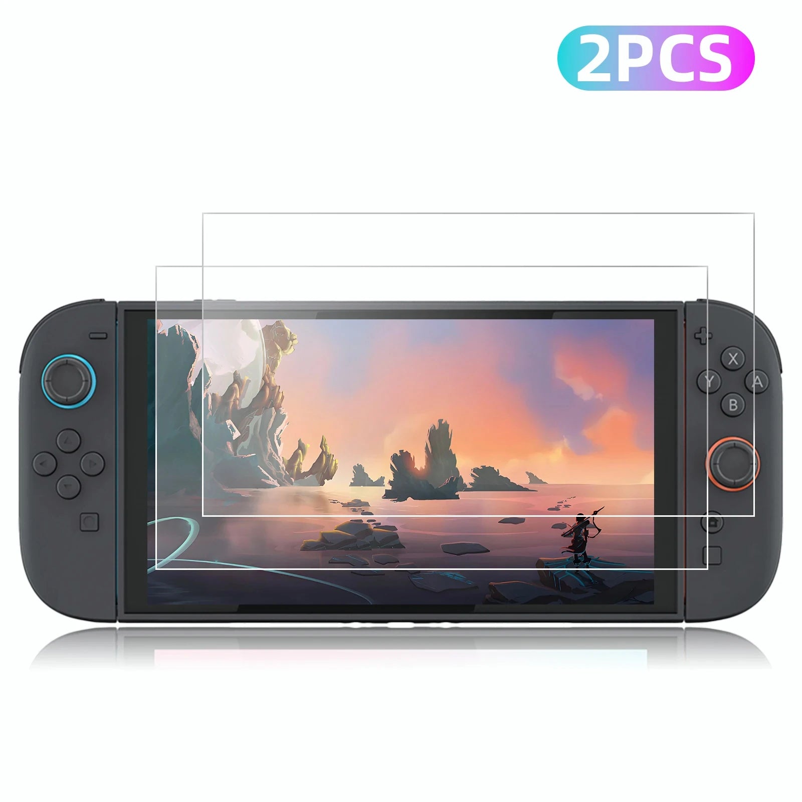 Switch 2 Tempered Glass Screen Protector - 9H HD Clear, Anti-Fingerprint & Anti-Scratch
