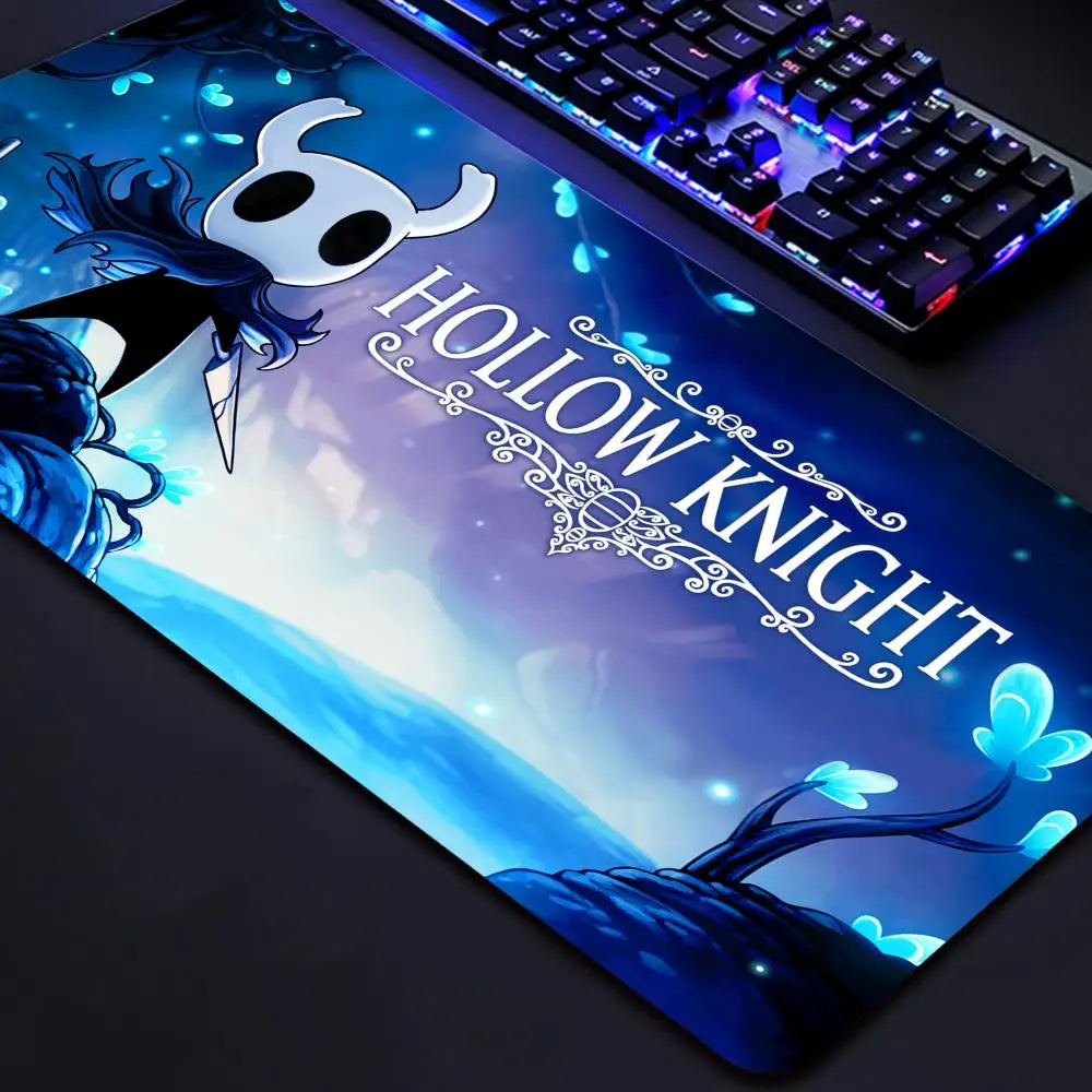 Hollow Knights Gaming Mouse Pad – XXL Desk Mat with Stitched Edges & Non-Slip Rubber Base