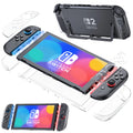 Switch 2 Transparent Grip Case - Shock-Absorbing Cover with Ergonomic Hand Grips