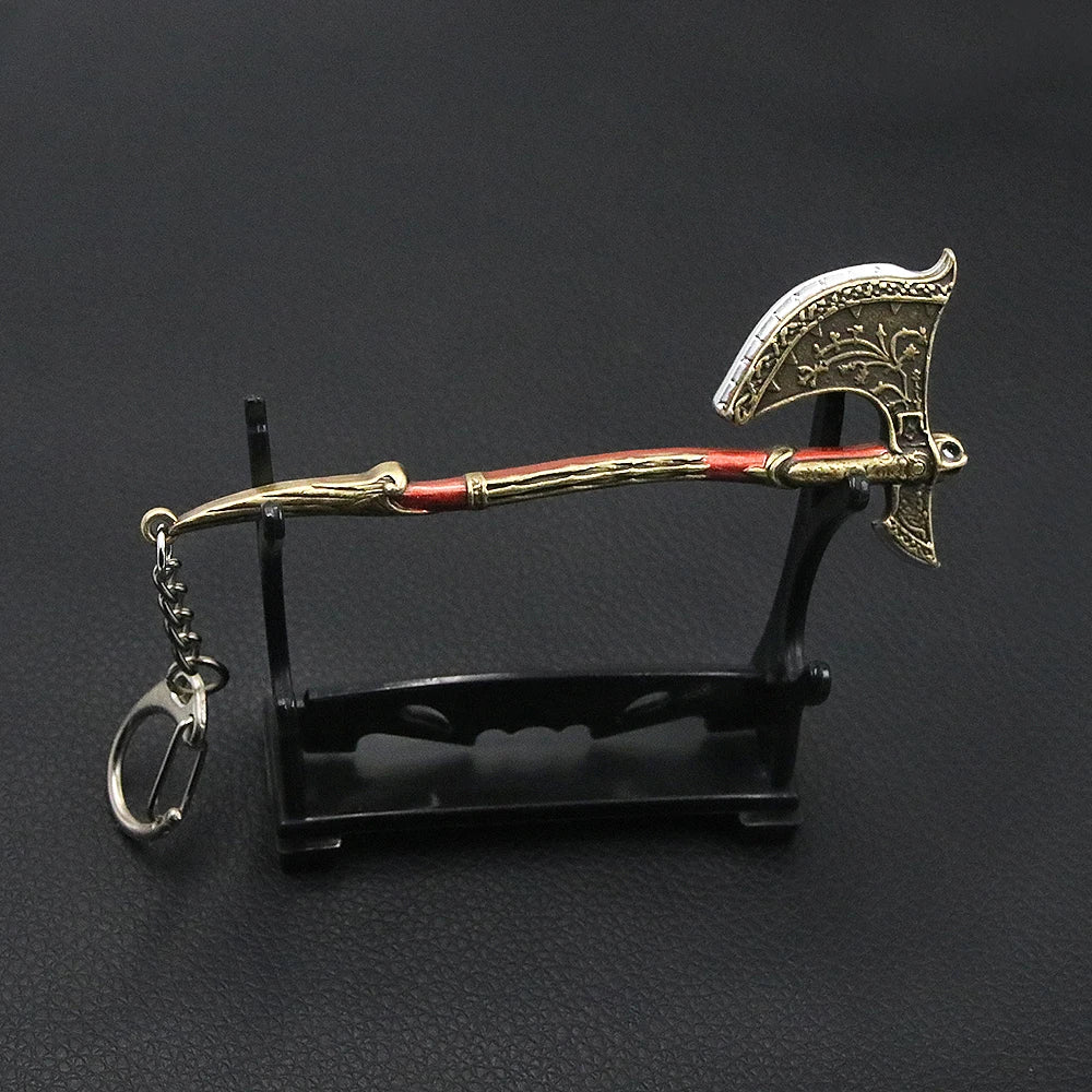 God of War Keychain - Thor's Hammer Mjolnir for Collectors