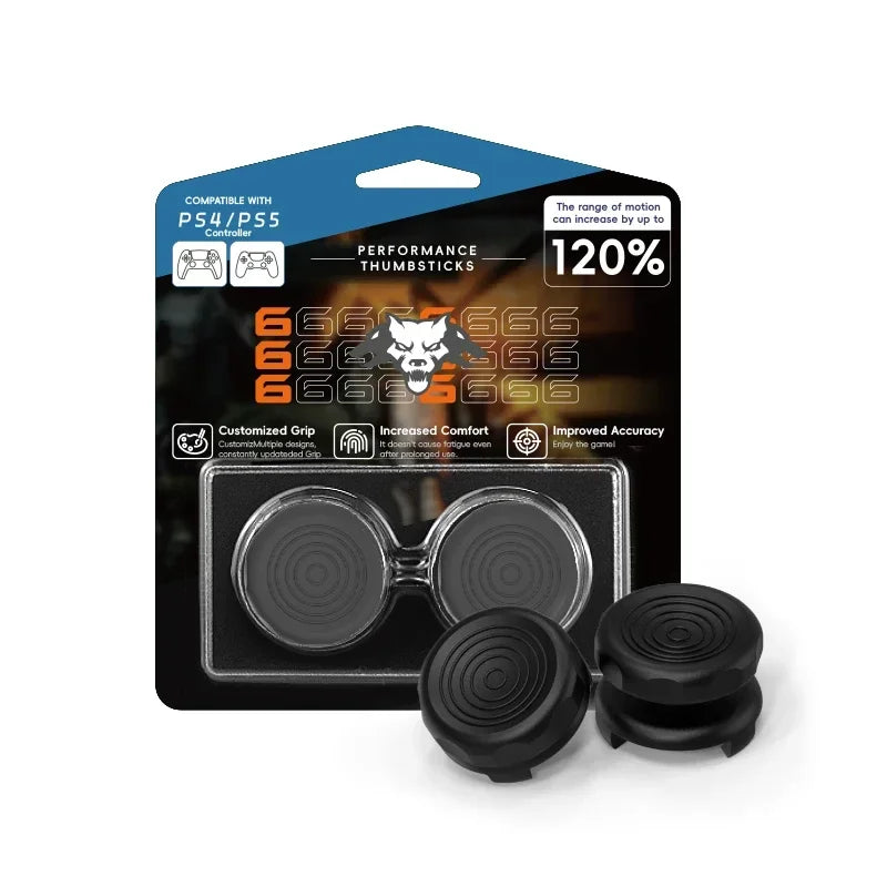 FPS Thumb Grips - High-Rise Analog Stick Caps for PS4/PS5/Xbox Controllers