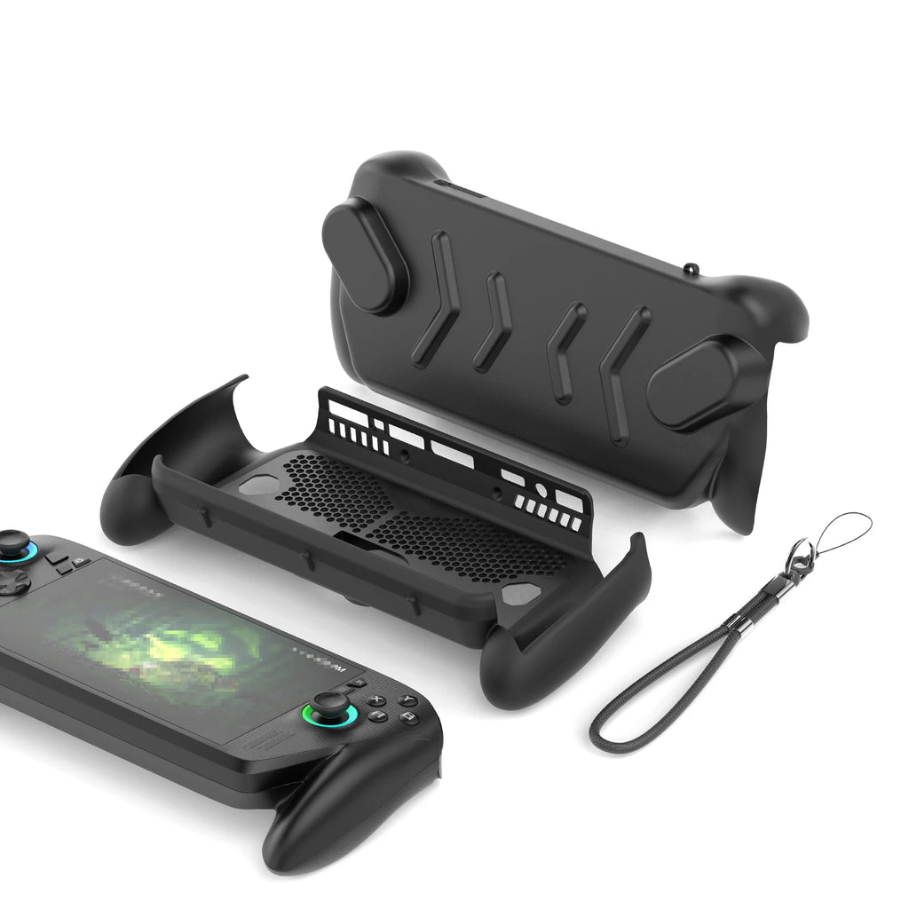 ROG Ally & Ally X Grip Case with Kickstand - 360° Protection, High-Grip Texture & Metal Stand