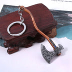 Kratos Axe Keychain - Exquisite Crystal Carved Pendant for Fans