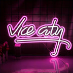 Vice City Neon Sign - LED Neon Light for Gaming Setup & Battlestation
