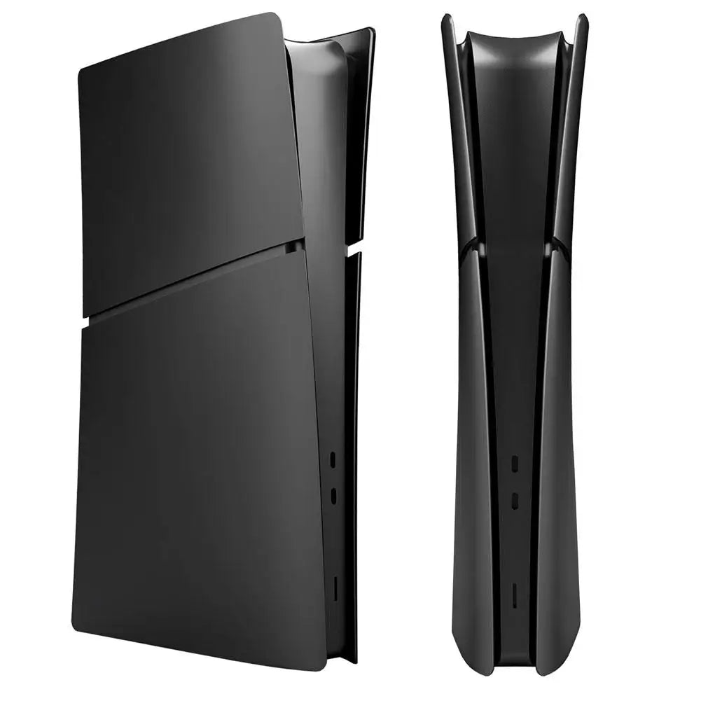 PS5 Slim Replacement Shell - Black Faceplate Cover for PlayStation 5 Slim Digital & Disc Edition