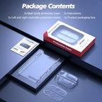 Switch 2 Transparent Grip Case - Shock-Absorbing Cover with Ergonomic Hand Grips