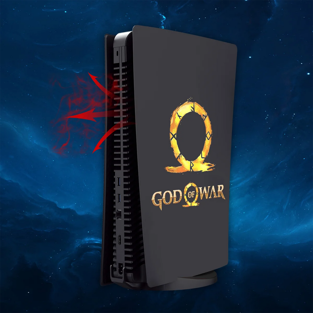 God of War PS5 Console Plates - Custom Faceplate Cover Panels for PlayStation 5 Disc & Digital Edition