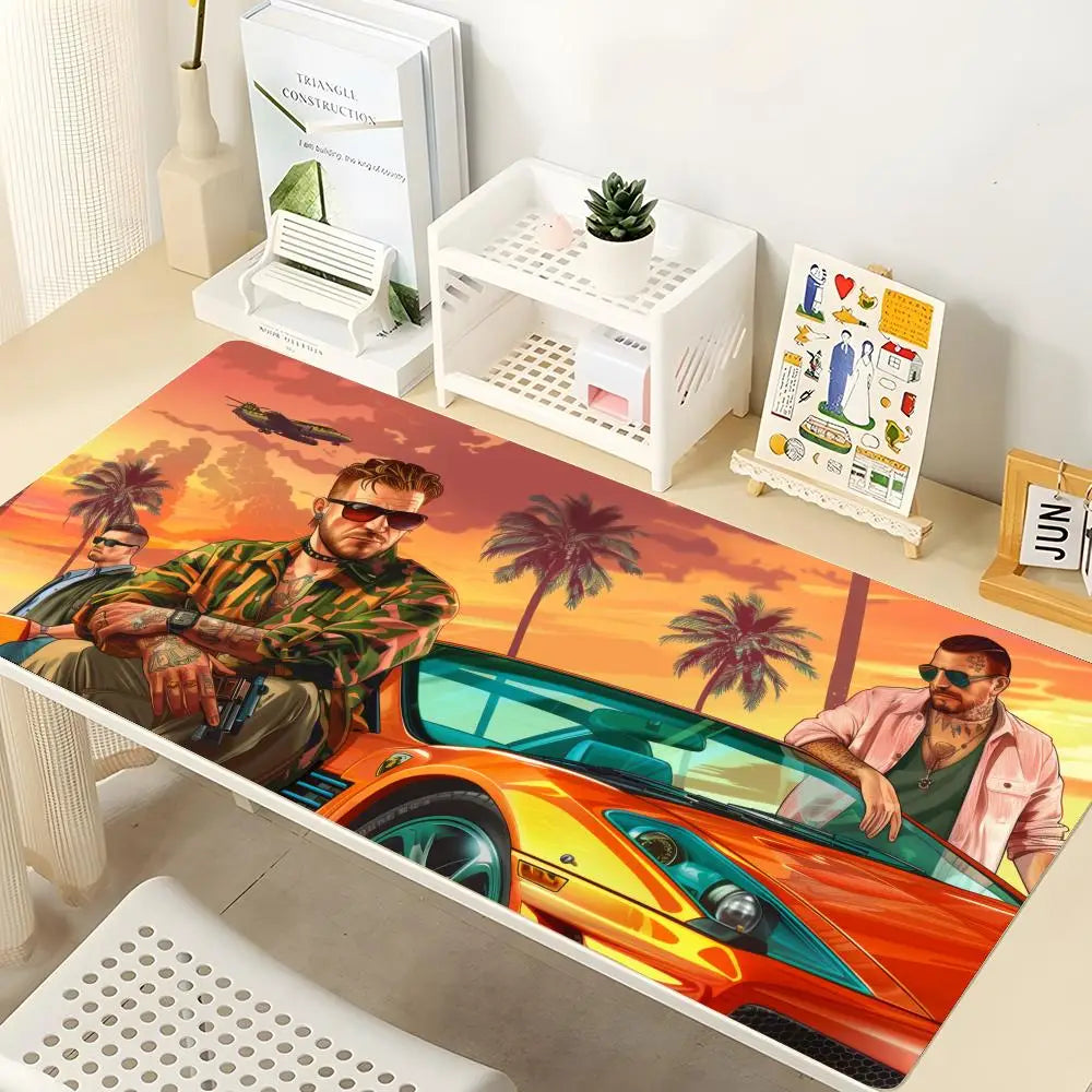 GTA VI Gaming Mouse Pad - Large Non-Slip Desk Mat for Gamers