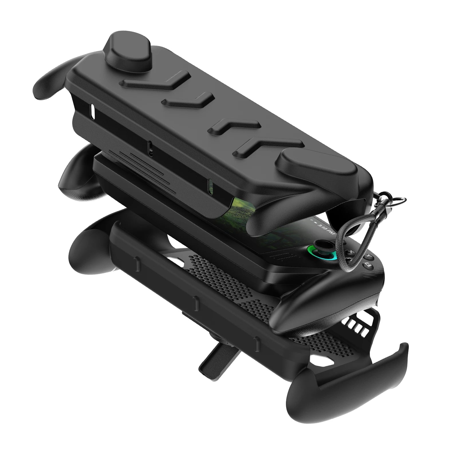 ROG Ally & Ally X Grip Case with Kickstand - 360° Protection, High-Grip Texture & Metal Stand