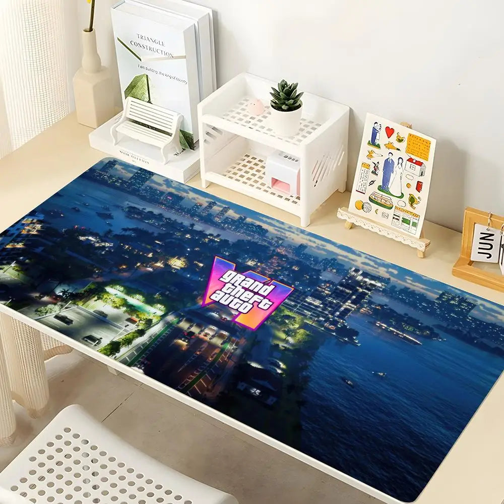GTA VI Gaming Mouse Pad - Large Non-Slip Desk Mat for Gamers