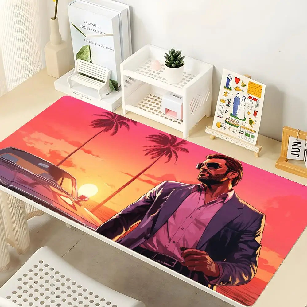 GTA VI Gaming Mouse Pad - Large Non-Slip Desk Mat for Gamers