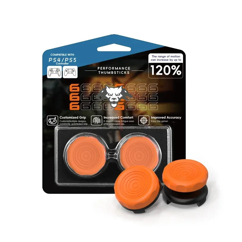 FPS Thumb Grips - High-Rise Analog Stick Caps for PS4/PS5/Xbox Controllers