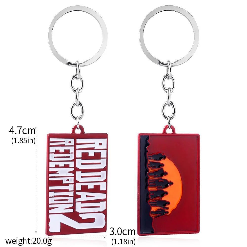 Arthur Morgan Revolver Keyring - Stylish Pendant for Gamers
