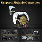 God of War Controller Stand - Premium Gamepad Holder for PS5 Xbox PS4 | Epic Gaming Desk Decoration